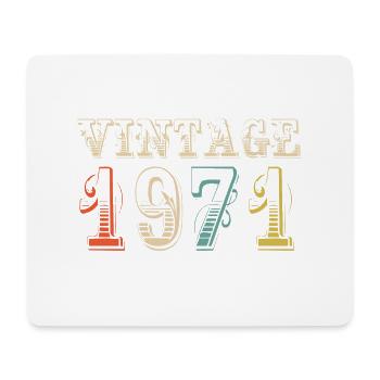 Jahrgang 1971 - 53. Geburtstag - 53 Jahre alt - Mousepad (Querformat) - Weiß - Vorne