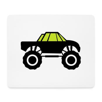 monster truck - Mousepad (Querformat) - Weiß - Vorne