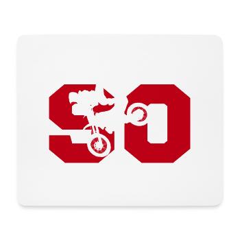 Moto 90 motard - Mousepad (Querformat) - Weiß - Vorne