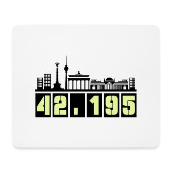 berlin skyline marathon - Mousepad (Querformat) - Weiß - Vorne