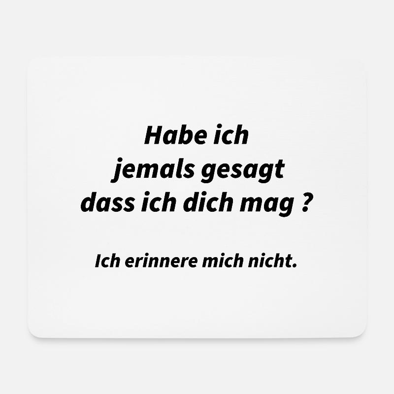 Mag ich dich? Nein - Mousepad (Querformat) - Weiß