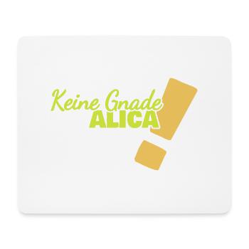 Alica comme drôle - Tapis de souris (format paysage) - blanc - Devant