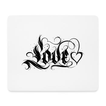 Love Quotes amore Flowers Women girl fashion female - Mouse Pad (horizontal) - white - Front