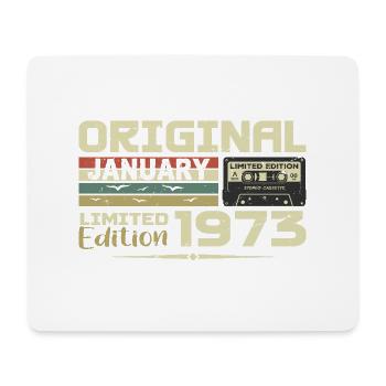 Januar 1973 | Januar 1973 Geburtstagsgeschenk - Mousepad (Querformat) - Weiß - Vorne