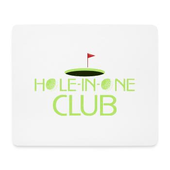 Hole-In-One Club Golfer Golf - Mousepad (Querformat) - Weiß - Vorne