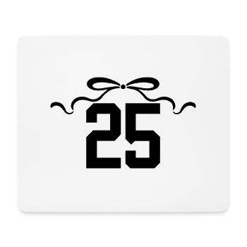 Nummer 25 Knoten - 25. Jahrestag - Mousepad (Querformat) - Weiß - Vorne