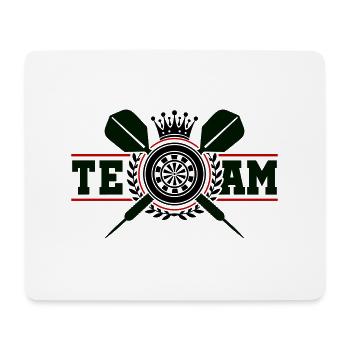 darts dartscheibe wappen team - Mousepad (Querformat) - Weiß - Vorne