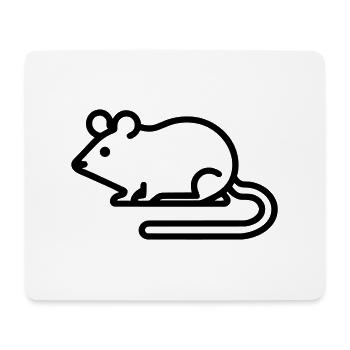 Charming Minimalist Mouse Icon for All Occasions - Mousepad (Querformat) - Weiß - Vorne