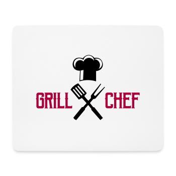 cook, cutlery, grill - Mouse Pad (horizontal) - white - Front