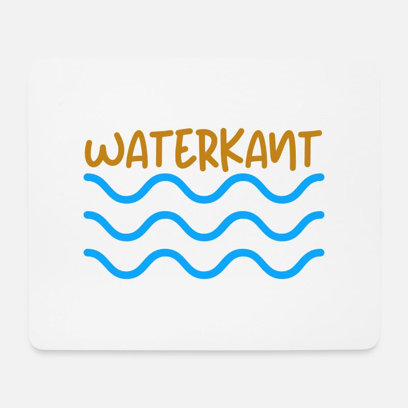 waterkant waves - Mousepad (Querformat) - Weiß