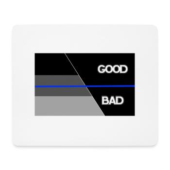 Shadow blueline good bad - Mousepad (Querformat) - Weiß - Vorne