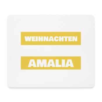 First name Amalia - Mouse Pad (horizontal) - white - Front