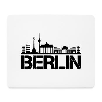 Horizon de Berlin - Tapis de souris (format paysage) - blanc - Devant