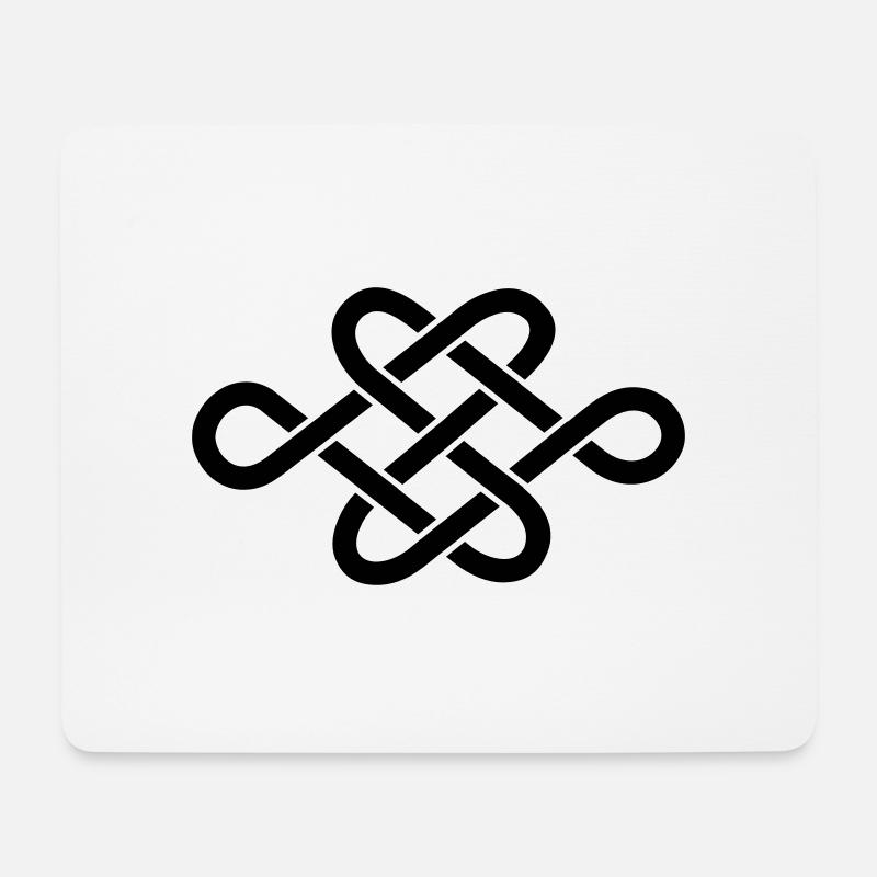endless knot - Mouse Pad (horizontal) - white