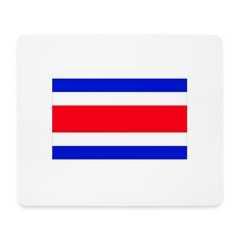 Costa Rica flag - Tapis de souris (format paysage) - blanc - Devant