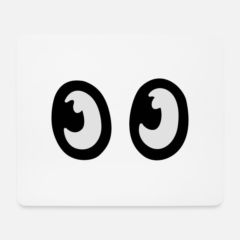 eyes - Mouse Pad (horizontal) - white