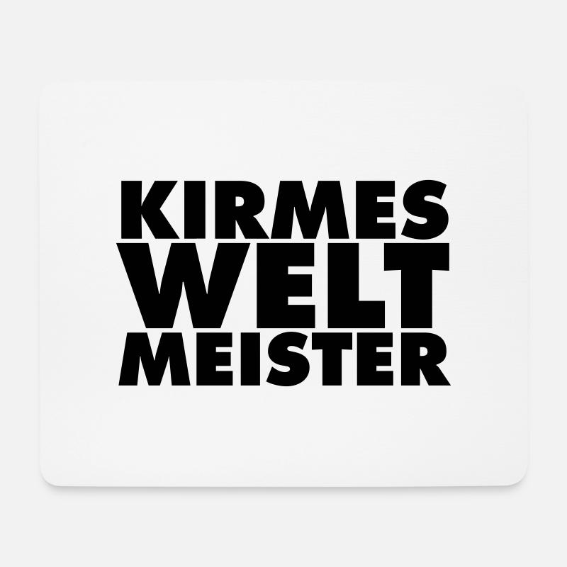 kirmes-welt-meister - Mousepad (Querformat) - Weiß