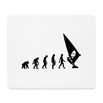 Die Evolution von Windsurfing - Mousepad (Querformat) - Weiß - Vorne