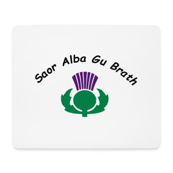 Saor Alba Gu Brath - Free Scotland Forever - Mouse Pad (horizontal) - white - Front