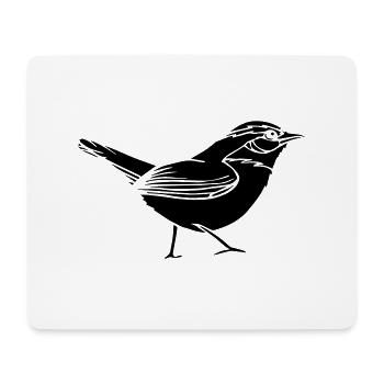 bird - Mousepad (Querformat) - Weiß - Vorne