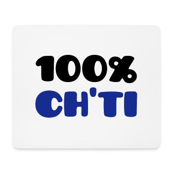 Ch'ti 100% (V) - Mousepad (Querformat) - Weiß - Vorne