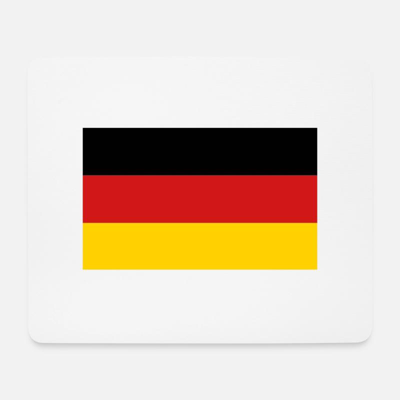 Fahne Flagge Deutschland - Mousepad (Querformat) - Weiß