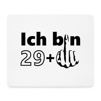 Ich bin 29 + - Mousepad (Querformat) - Weiß - Vorne
