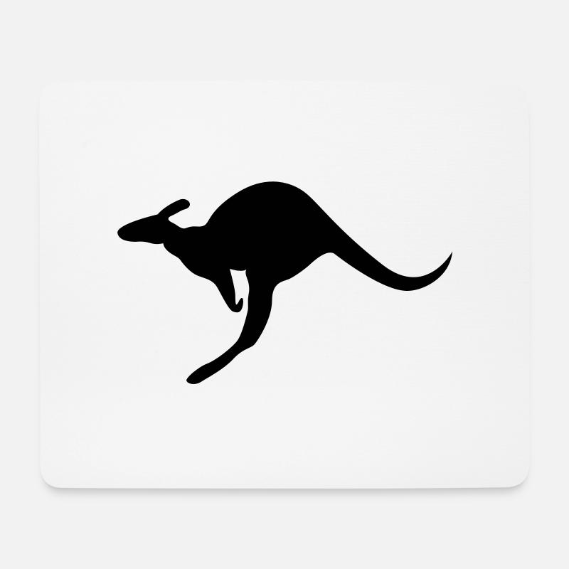 Känguru Australien kangaroo roo wallaby outback - Mousepad (Querformat) - Weiß