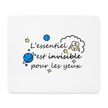 L'essentiel est invisible - Tapis de souris (format paysage) - blanc - Devant