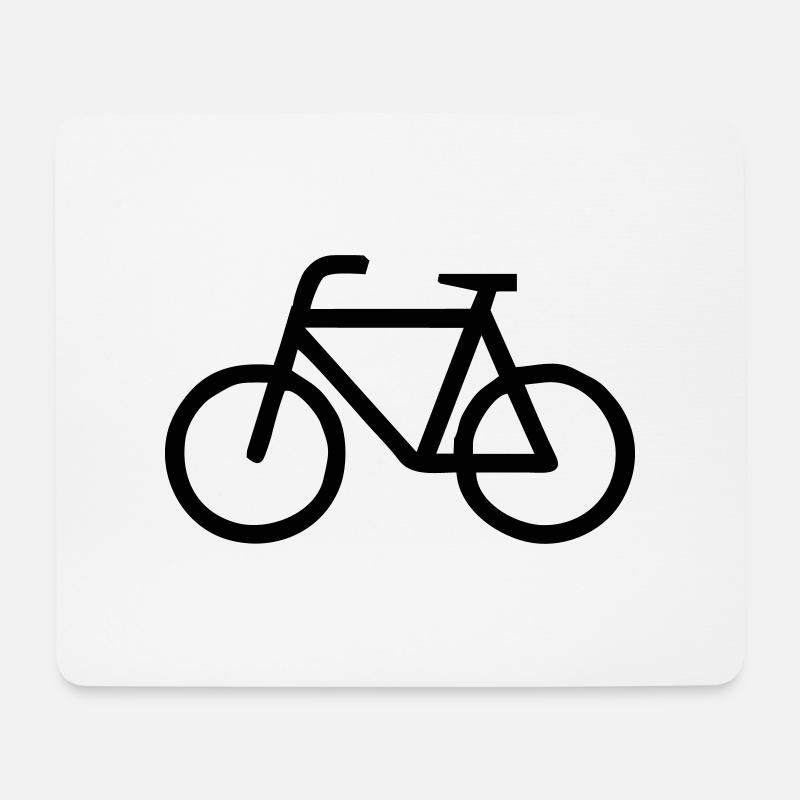 fahrrad - Mouse Pad (horizontal) - white