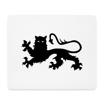Lion Norman leon Leopard Löwe leão leone - Mousepad (Querformat) - Weiß - Vorne