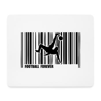 Barcode-Fußball - Mousepad (Querformat) - Weiß - Vorne