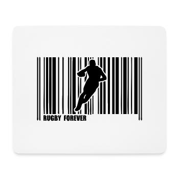 barcode sports rugby - Mouse Pad (horizontal) - white - Front