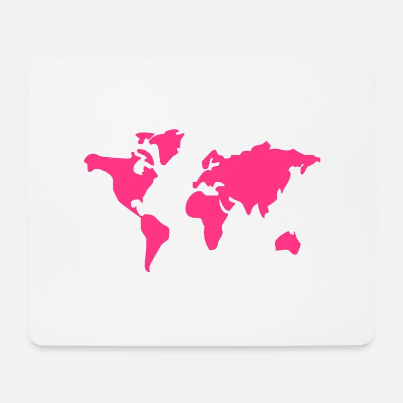 world - Mousepad (Querformat) - Weiß