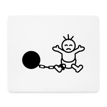 captured_baby - Tapis de souris (format paysage) - blanc - Devant