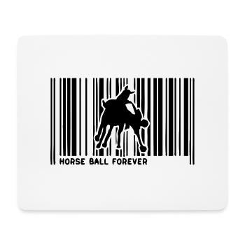 Barcode-Pferd Pferd Ball cavalier1 - Mousepad (Querformat) - Weiß - Vorne