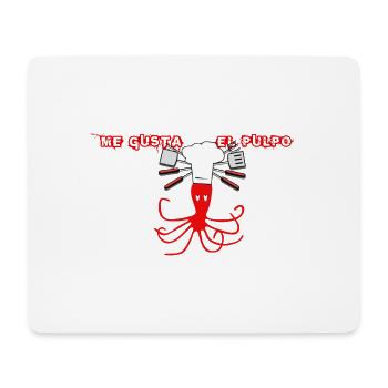 Me Gusta El Pulpo - Mousepad (Querformat) - Weiß - Vorne