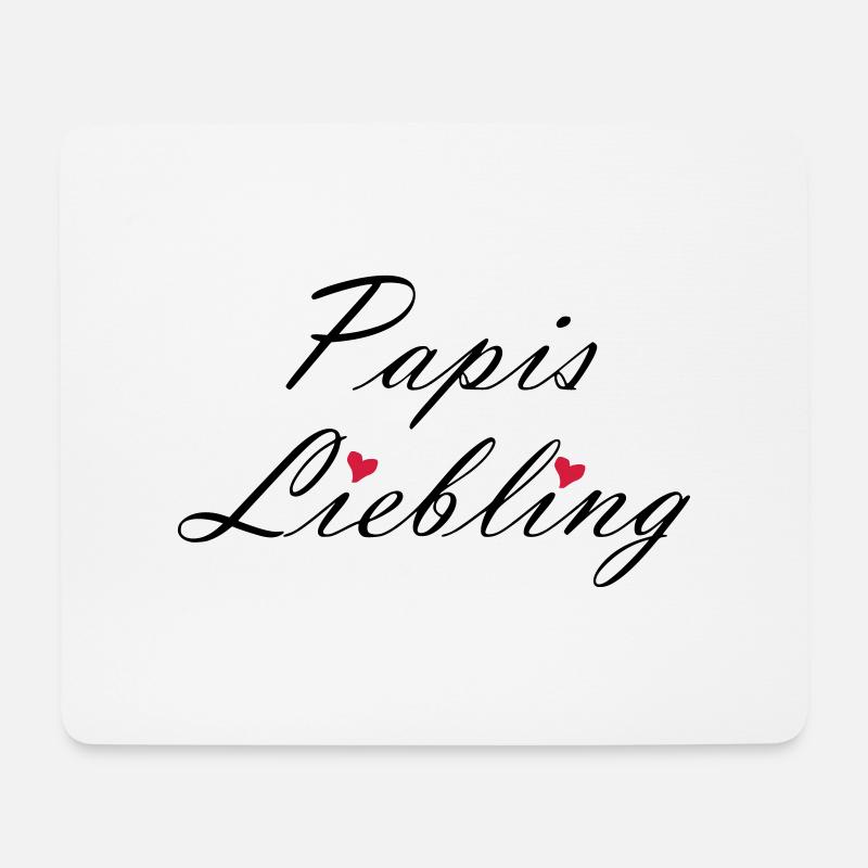 Bébé chéri de papa Cadeau de naissance enceinte - Tapis de souris (format paysage) - blanc