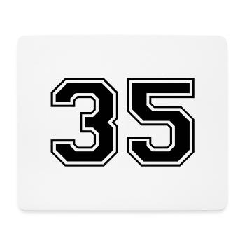 35 - Mouse Pad (horizontal) - white - Front