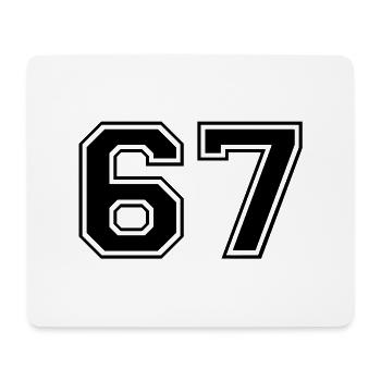 67 - Mouse Pad (horizontal) - white - Front