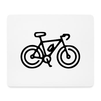 Vélo Vélo Vélo Vélo Vélo Cycliste Cycliste - Tapis de souris (format paysage) - blanc - Devant