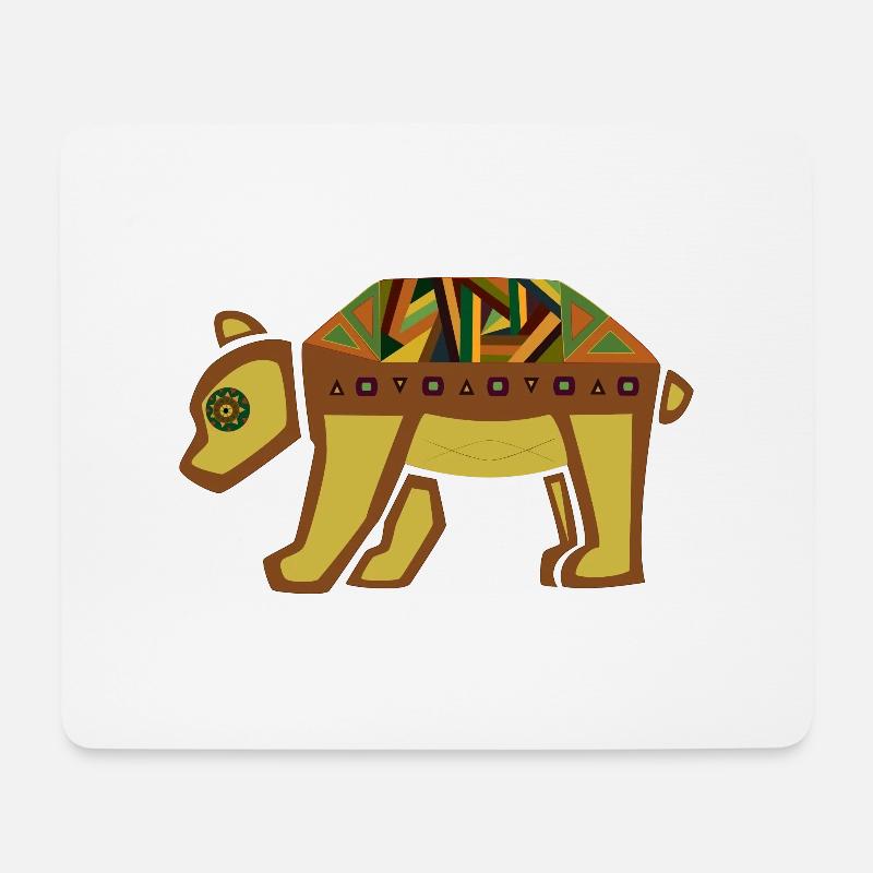 Bär - Mousepad (Querformat) - Weiß