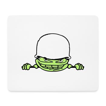wall wall face head soldier camouflage war ar - Mouse Pad (horizontal) - white - Front