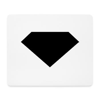 Diamant - Tapis de souris (format paysage) - blanc - Devant
