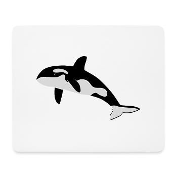 orca orka wal killer whale delfin delphin dolphin - Mousepad (Querformat) - Weiß - Vorne