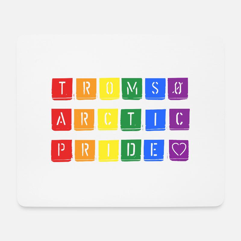 Tromsø Arctic Pride - Mousepad (Querformat) - Weiß