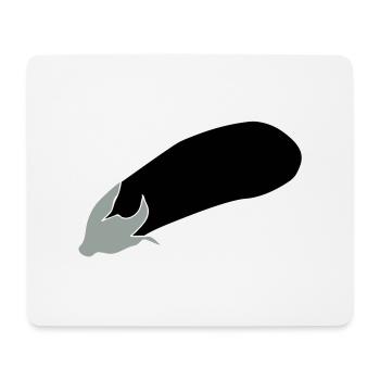 aubergine - Tapis de souris (format paysage) - blanc - Devant