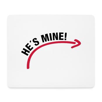 hes_mine_wq2 - Mousepad (Querformat) - Weiß - Vorne