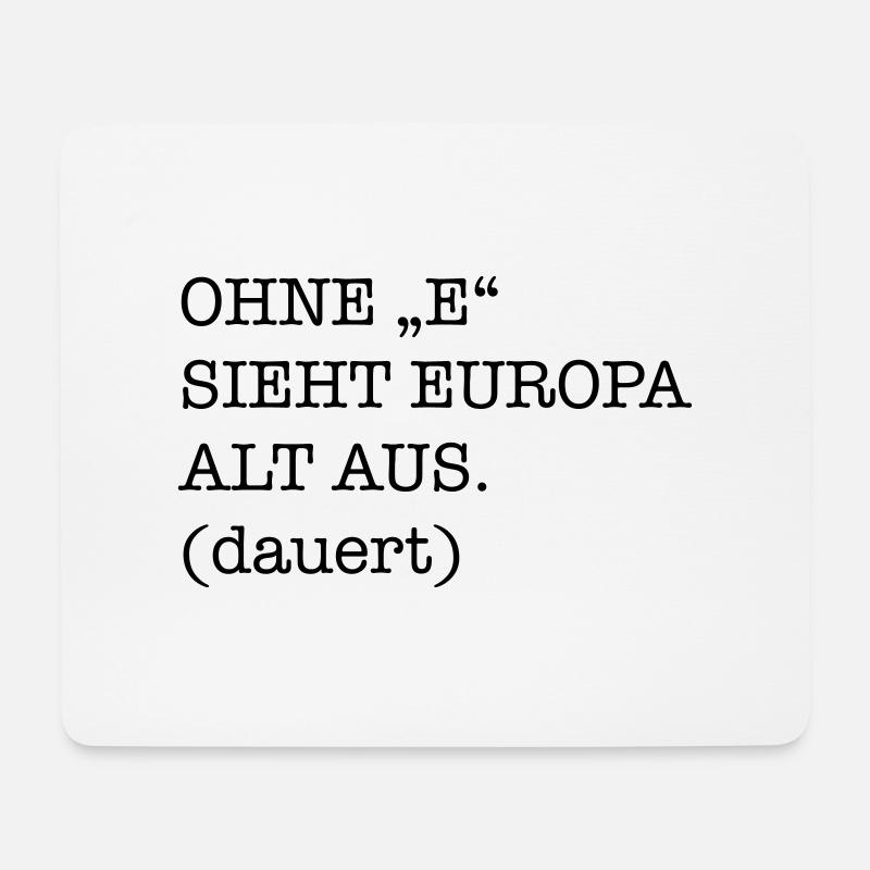 lustig - Mousepad (Querformat) - Weiß