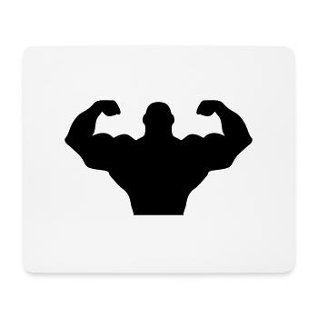 Bodybuilding - Mousepad (Querformat) - Weiß - Vorne